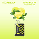 SUPER21+ 6000 | Lemon Mint (10 PACK)