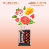 SUPER21+ 6000 | Peach Mango Watermelon (10 PACK)