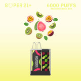 SUPER21+ 6000 | Kiwi Passionfruit Guava (10 PACK)